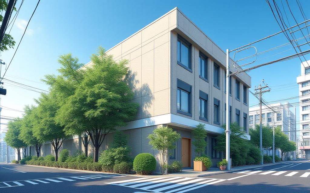 Exterior view of Verdant Sanctuary Clinic in Bunkyō with greenery