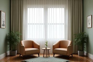 Comfortable counseling room with armchairs