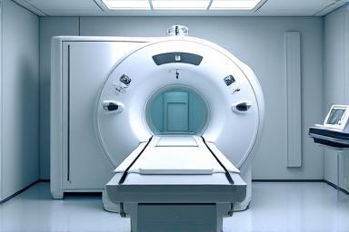MRI machine in a diagnostic room