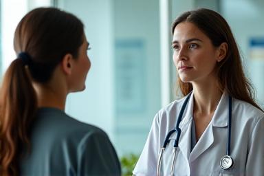 Doctor consulting a patient in general medicine